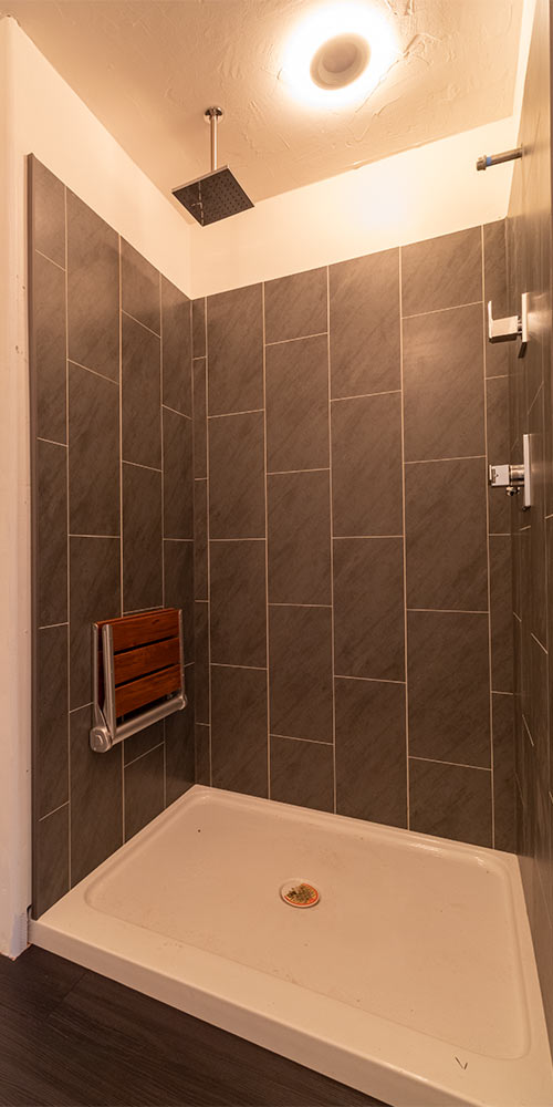 New shower head installation